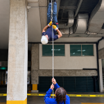 Entrenamiento de rescate con cuerda
